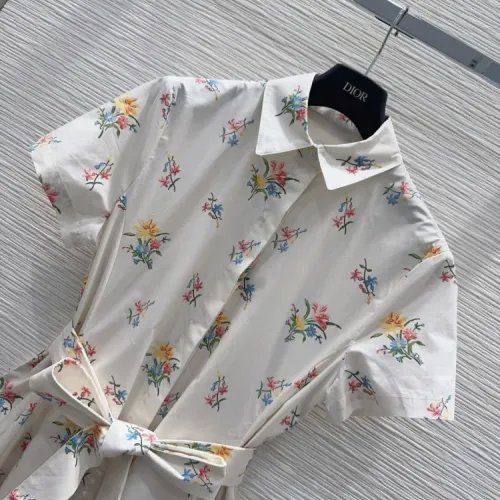 Replica Christian Dior Dresses Short Sleeved For Women #1452998 $115.00 USD for Wholesale