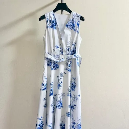 Wholesale Christian Dior Dresses Sleeveless For Women #1453006 $140.00 USD, Wholesale Quality Replica Christian Dior Dresses