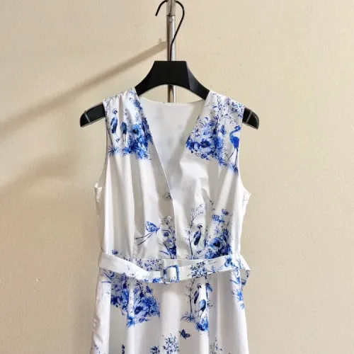 Replica Christian Dior Dresses Sleeveless For Women #1453006 $140.00 USD for Wholesale