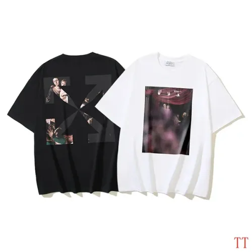 Replica Off-White T-Shirts Short Sleeved For Unisex #1453054 $32.00 USD for Wholesale
