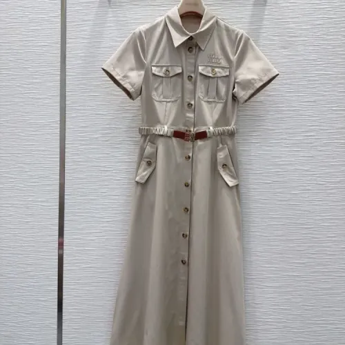 Wholesale MIU MIU Dresses Short Sleeved For Women #1453056 $145.00 USD, Wholesale Quality Replica MIU MIU Dresses