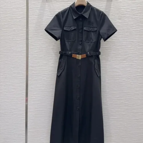 Wholesale MIU MIU Dresses Short Sleeved For Women #1453059 $145.00 USD, Wholesale Quality Replica MIU MIU Dresses