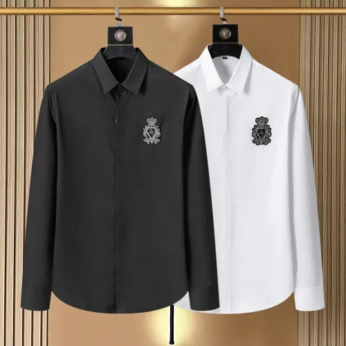 Replica Dolce & Gabbana D&G Shirts Long Sleeved For Men #1453099 $40.00 USD for Wholesale