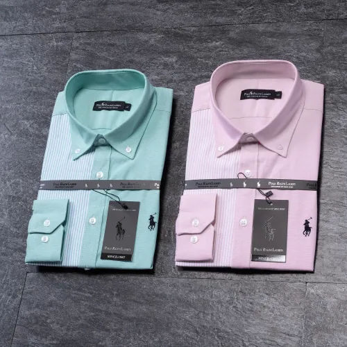 Replica Ralph Lauren Polo Shirts Long Sleeved For Men #1453102 $40.00 USD for Wholesale