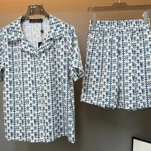 Wholesale Louis Vuitton LV Pajamas Short Sleeved For Women #1453144 $76.00 USD, Wholesale Quality Replica Louis Vuitton LV Tracksuits