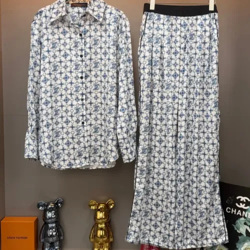 Wholesale Louis Vuitton LV Pajamas Long Sleeved For Women #1453150 $88.00 USD, Wholesale Quality Replica Louis Vuitton LV Tracksuits