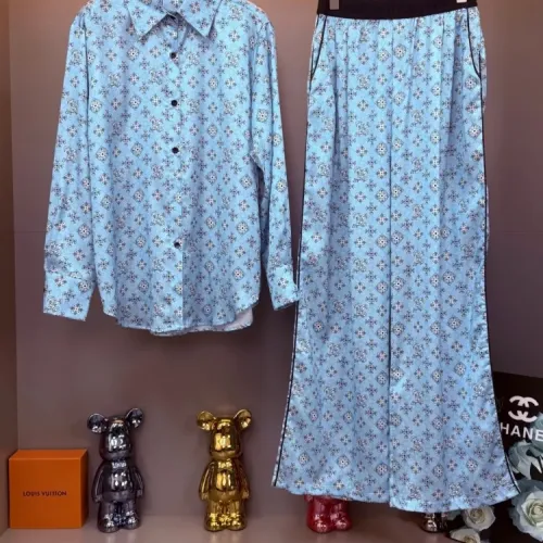 Wholesale Louis Vuitton LV Pajamas Long Sleeved For Women #1453151 $88.00 USD, Wholesale Quality Replica Louis Vuitton LV Tracksuits