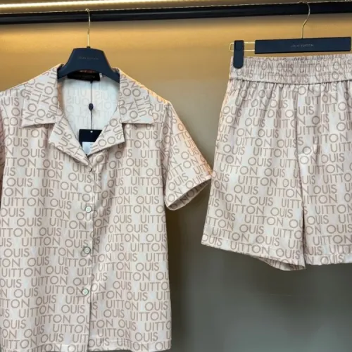 Wholesale Louis Vuitton LV Pajamas Short Sleeved For Women #1453153 $76.00 USD, Wholesale Quality Replica Louis Vuitton LV Tracksuits