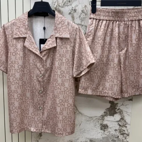 Replica Louis Vuitton LV Pajamas Short Sleeved For Women #1453153 $76.00 USD for Wholesale