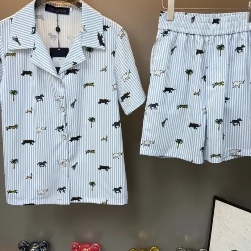 Replica Louis Vuitton LV Pajamas Short Sleeved For Women #1453155 $76.00 USD for Wholesale