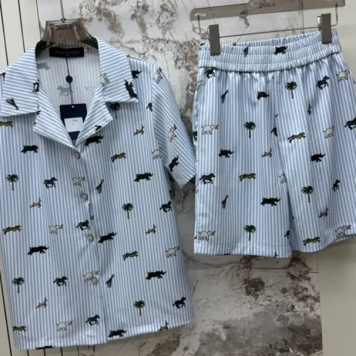 Replica Louis Vuitton LV Pajamas Short Sleeved For Women #1453155 $76.00 USD for Wholesale