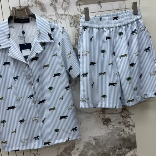 Replica Louis Vuitton LV Pajamas Short Sleeved For Women #1453155 $76.00 USD for Wholesale