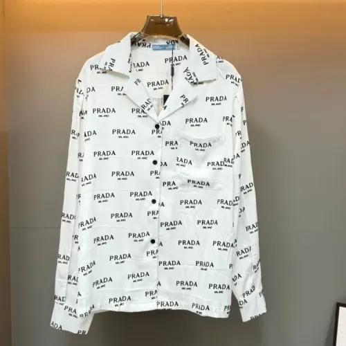 Replica Prada Pajamas Long Sleeved For Women #1453157 $92.00 USD for Wholesale