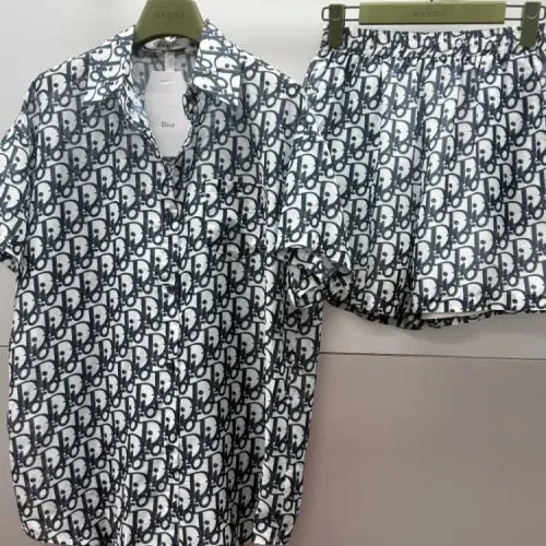 Wholesale Christian Dior Pajamas Short Sleeved For Women #1453191 $76.00 USD, Wholesale Quality Replica Christian Dior Tracksuits