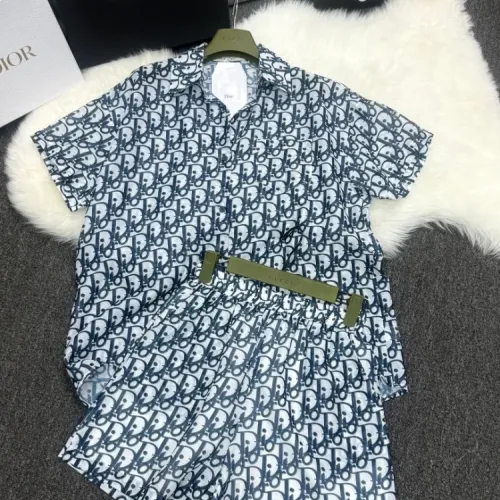 Replica Christian Dior Pajamas Short Sleeved For Women #1453191 $76.00 USD for Wholesale