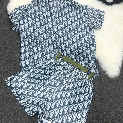 Replica Christian Dior Pajamas Short Sleeved For Women #1453191 $76.00 USD for Wholesale
