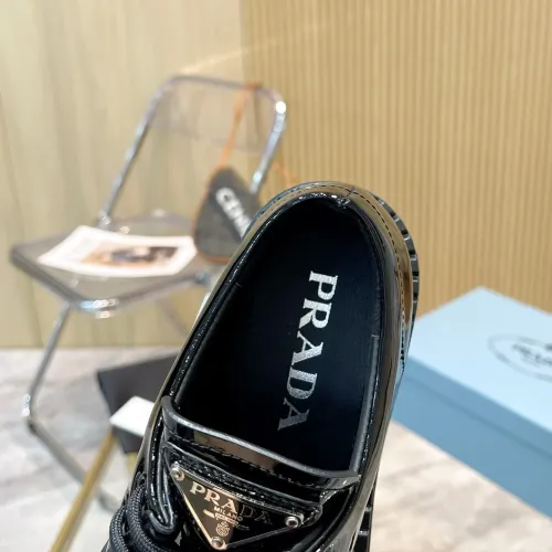 Replica Prada Leather Shoes For Women #1453192 $96.00 USD for Wholesale