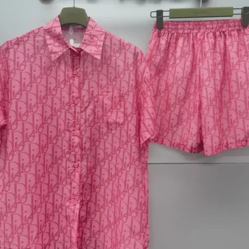 Wholesale Christian Dior Pajamas Short Sleeved For Women #1453193 $76.00 USD, Wholesale Quality Replica Christian Dior Tracksuits