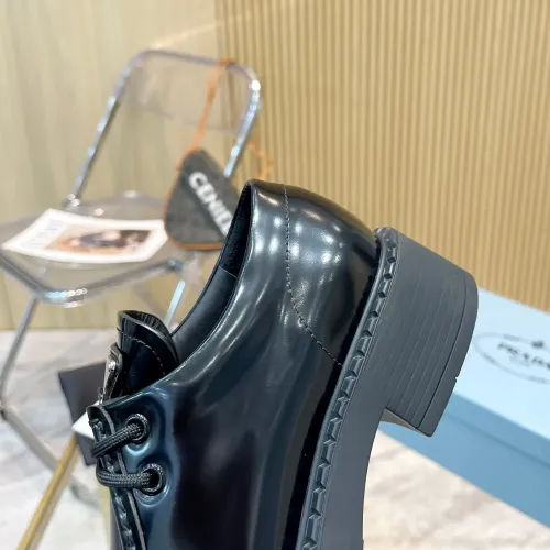 Replica Prada Leather Shoes For Women #1453194 $96.00 USD for Wholesale