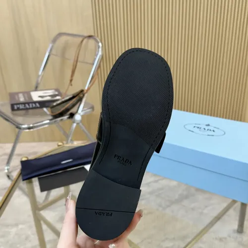 Replica Prada Leather Shoes For Women #1453198 $100.00 USD for Wholesale