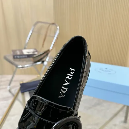 Replica Prada Leather Shoes For Women #1453199 $100.00 USD for Wholesale