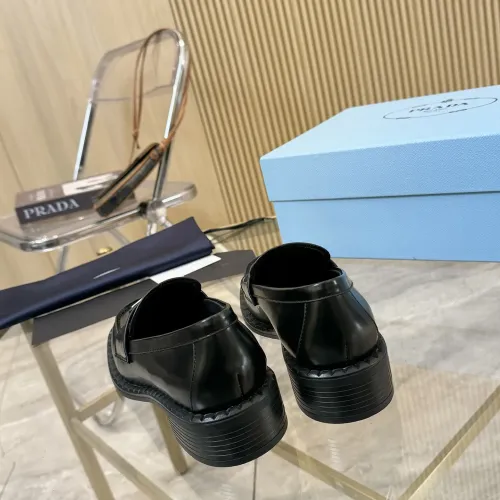 Replica Prada Leather Shoes For Women #1453200 $100.00 USD for Wholesale