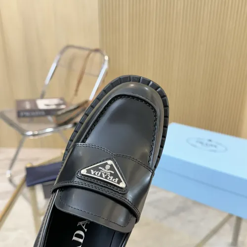 Replica Prada Leather Shoes For Women #1453200 $100.00 USD for Wholesale
