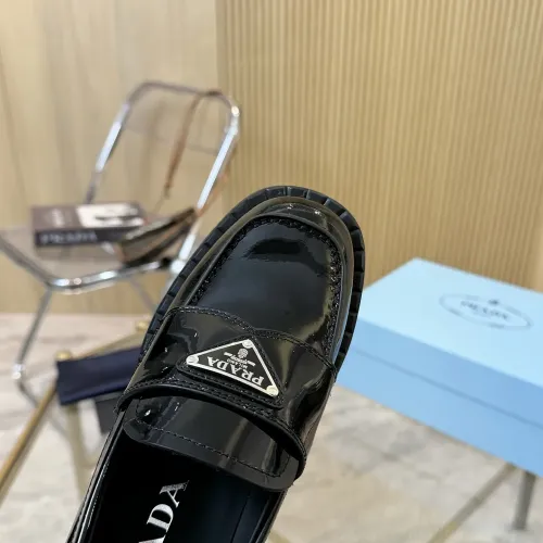 Replica Prada Leather Shoes For Women #1453201 $100.00 USD for Wholesale
