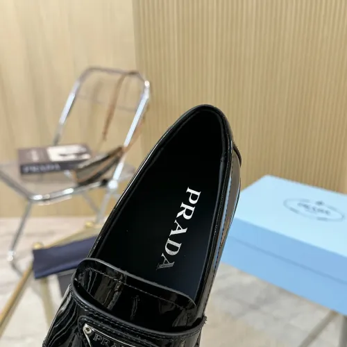 Replica Prada Leather Shoes For Women #1453201 $100.00 USD for Wholesale