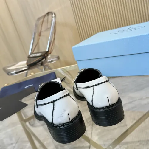 Replica Prada Leather Shoes For Women #1453202 $105.00 USD for Wholesale
