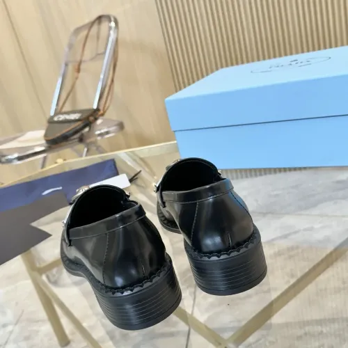 Replica Prada Leather Shoes For Women #1453203 $105.00 USD for Wholesale