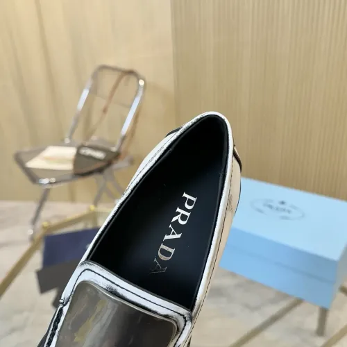 Replica Prada Leather Shoes For Women #1453208 $105.00 USD for Wholesale