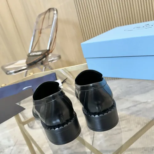 Replica Prada Leather Shoes For Women #1453210 $105.00 USD for Wholesale