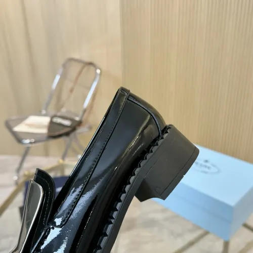 Replica Prada Leather Shoes For Women #1453211 $105.00 USD for Wholesale