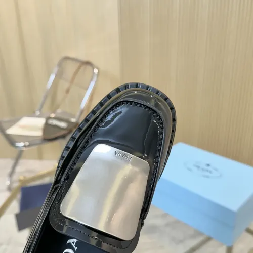 Replica Prada Leather Shoes For Women #1453211 $105.00 USD for Wholesale