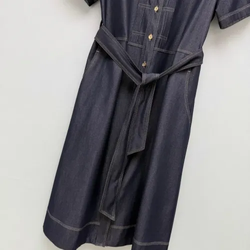 Replica Burberry Dresses Short Sleeved For Women #1453212 $130.00 USD for Wholesale