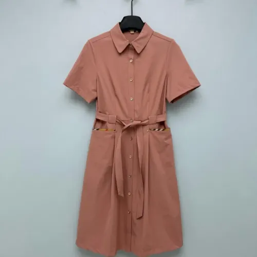 Wholesale Burberry Dresses Short Sleeved For Women #1453213 $128.00 USD, Wholesale Quality Replica Burberry Dresses