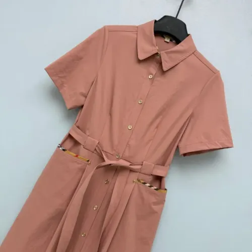 Replica Burberry Dresses Short Sleeved For Women #1453213 $128.00 USD for Wholesale