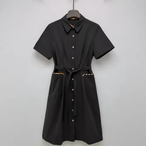 Wholesale Burberry Dresses Short Sleeved For Women #1453215 $128.00 USD, Wholesale Quality Replica Burberry Dresses