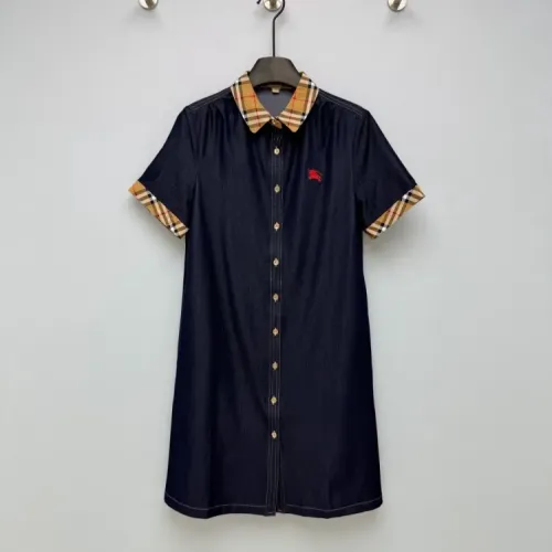 Wholesale Burberry Dresses Short Sleeved For Women #1453217 $130.00 USD, Wholesale Quality Replica Burberry Dresses