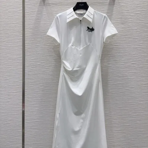 Wholesale Celine Dresses Short Sleeved For Women #1453218 $72.00 USD, Wholesale Quality Replica Celine Dresses