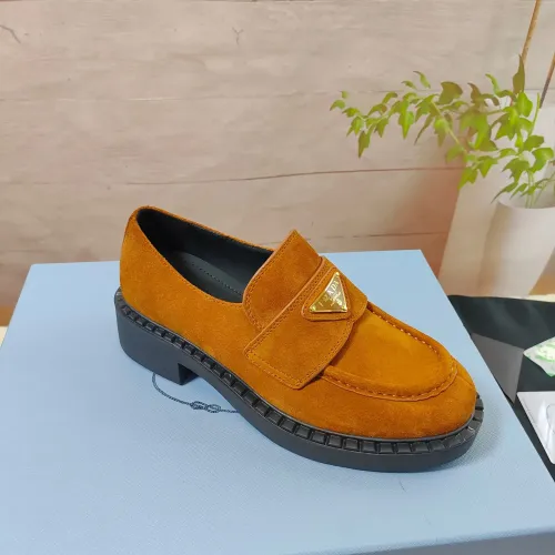 Replica Prada Leather Shoes For Men #1453220 $98.00 USD for Wholesale