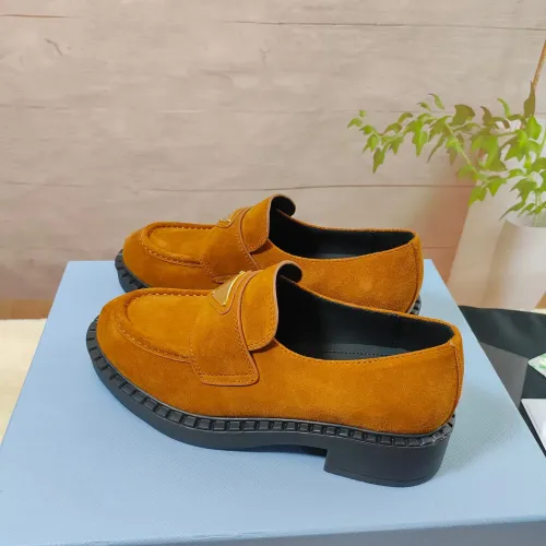Replica Prada Leather Shoes For Men #1453220 $98.00 USD for Wholesale
