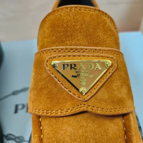 Replica Prada Leather Shoes For Men #1453220 $98.00 USD for Wholesale