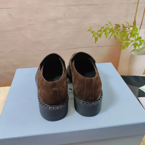 Replica Prada Leather Shoes For Men #1453223 $98.00 USD for Wholesale