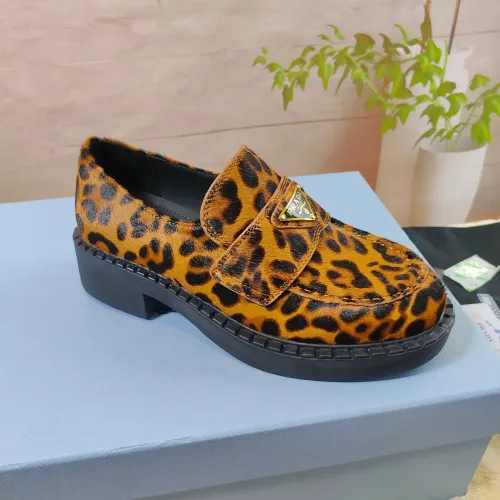 Replica Prada Leather Shoes For Men #1453226 $98.00 USD for Wholesale