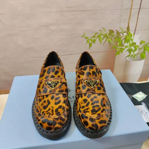 Replica Prada Leather Shoes For Men #1453226 $98.00 USD for Wholesale