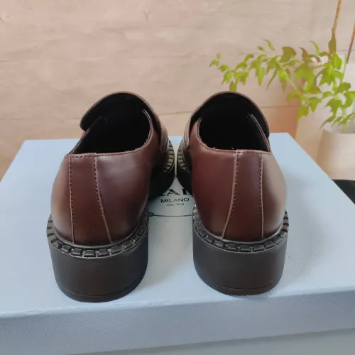 Replica Prada Leather Shoes For Women #1453227 $98.00 USD for Wholesale