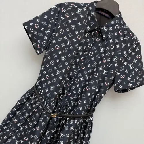 Replica Louis Vuitton LV Dresses Short Sleeved For Women #1453228 $125.00 USD for Wholesale