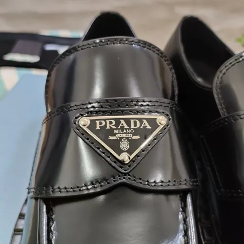 Replica Prada Leather Shoes For Women #1453230 $98.00 USD for Wholesale